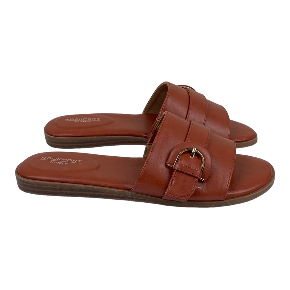 Rockport Yara Slide Tan Sandals Size 6